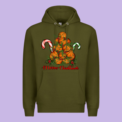Premium Hoodie Merry Christmas Basketball