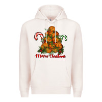Pale Pink Merry Christmas Basketball Premium Hoodie - RanaPortraitStore
