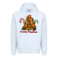 White Merry Christmas Basketball Premium Hoodie - RanaPortraitStore
