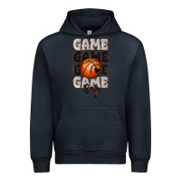 Navy game day basketball bal Urban Hoodie - MaliasSmallBusiness