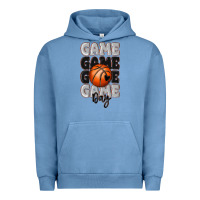 Pigment Pebble Blue game day basketball bal Urban Hoodie - MaliasSmallBusiness