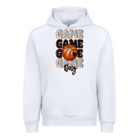 White game day basketball bal Urban Hoodie - MaliasSmallBusiness