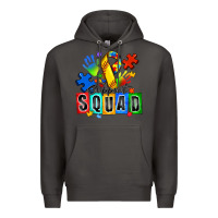 Smoke softball support squad autism Premium Hoodie - Zillion Design Studio