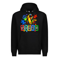 Black softball support squad autism Premium Hoodie - Zillion Design Studio