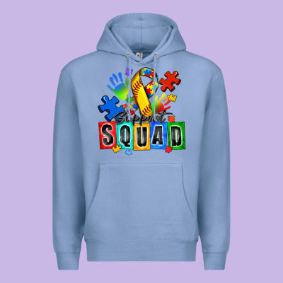 Softball Support Squad Autism Premium Hoodie Designed By Zillion Design Studio