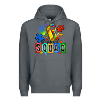 Rock softball support squad autism Premium Hoodie - Zillion Design Studio