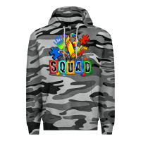 Slate Camo softball support squad autism Premium Hoodie - Zillion Design Studio