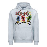 Heather Grey let's get lit Urban Hoodie - MaliasSmallBusiness