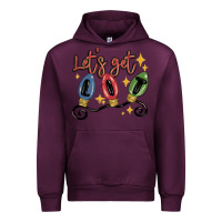 Mauve Wine let's get lit Urban Hoodie - MaliasSmallBusiness
