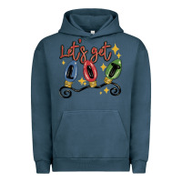 Pigment Midnight Navy let's get lit Urban Hoodie - MaliasSmallBusiness