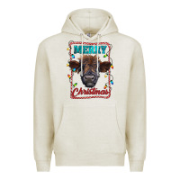 Oatmeal Heather Merry Christmas Calf Premium Hoodie - RanaPortraitStore