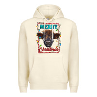 Sandshell Merry Christmas Calf Premium Hoodie - RanaPortraitStore