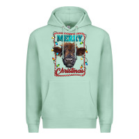 Seafoam Merry Christmas Calf Premium Hoodie - RanaPortraitStore