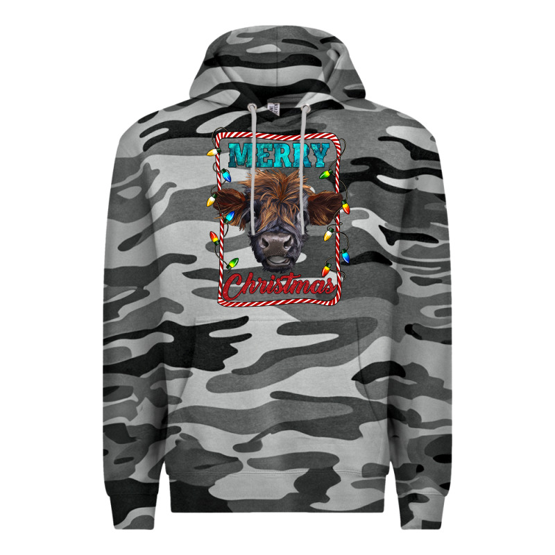 Merry Christmas Calf Premium Hoodie by RanaPortraitStore | Teevron