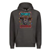 Smoke Merry Christmas Calf Premium Hoodie - RanaPortraitStore