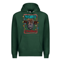 Sports Green Merry Christmas Calf Premium Hoodie - RanaPortraitStore