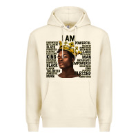 Sandshell afro man black king i am Premium Hoodie - texasbilliewilder