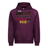 Mauve Wine on game day we wear maroon and gold Urban Hoodie - MaliasSmallBusiness