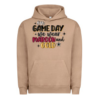 Pigment Burro on game day we wear maroon and gold Urban Hoodie - MaliasSmallBusiness