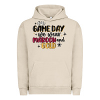 Pigment French Oak on game day we wear maroon and gold Urban Hoodie - MaliasSmallBusiness