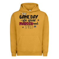 Pigment Peanut Butter on game day we wear maroon and gold Urban Hoodie - MaliasSmallBusiness