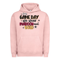 Pigment Salmon on game day we wear maroon and gold Urban Hoodie - MaliasSmallBusiness
