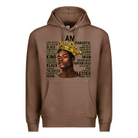 Chestnut afro man black king i am Premium Hoodie - texasbilliewilder