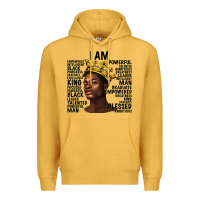 Mustard afro man black king i am Premium Hoodie - texasbilliewilder
