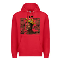 Red afro man black king i am Premium Hoodie - texasbilliewilder