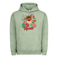 Pigment Oil Green sped squad Urban Hoodie - MaliasSmallBusiness