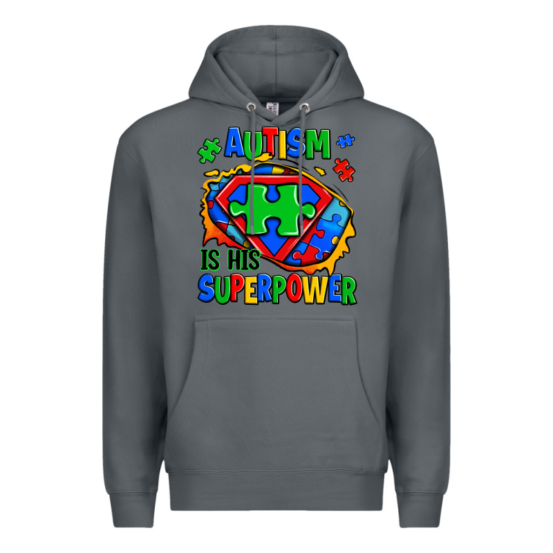 Autism Is His Superpower Ripped Premium Hoodie by Zillion Design Studio | Teevron