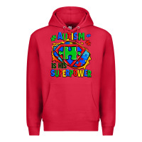 Cardinal autism is his superpower ripped Premium Hoodie - Zillion Design Studio