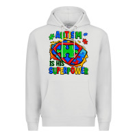 Dove Grey autism is his superpower ripped Premium Hoodie - Zillion Design Studio