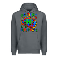 Rock autism is his superpower ripped Premium Hoodie - Zillion Design Studio