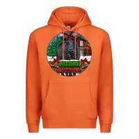 Carrot Black Angus Cattle Merry Christmas Premium Hoodie - RanaPortraitStore