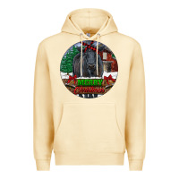 Pina Colada Black Angus Cattle Merry Christmas Premium Hoodie - RanaPortraitStore