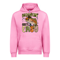 Fuchsia Pink hookin' ain't easy Urban Hoodie - MaliasSmallBusiness