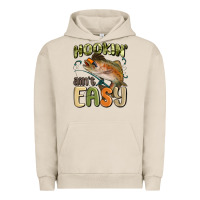 Pigment French Oak hookin' ain't easy Urban Hoodie - MaliasSmallBusiness