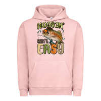 Pigment Salmon hookin' ain't easy Urban Hoodie - MaliasSmallBusiness