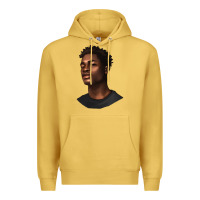 Antique Gold afro man Premium Hoodie - texasbilliewilder