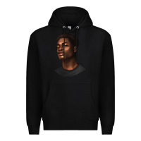 Black afro man Premium Hoodie - texasbilliewilder