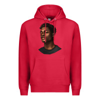 Cardinal afro man Premium Hoodie - texasbilliewilder