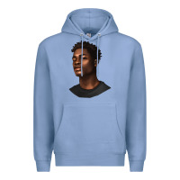 Colony Blue afro man Premium Hoodie - texasbilliewilder