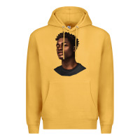 Mustard afro man Premium Hoodie - texasbilliewilder