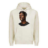 Oatmeal Heather afro man Premium Hoodie - texasbilliewilder