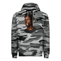 Slate Camo afro man Premium Hoodie - texasbilliewilder