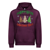 Mauve Wine farm fresh christmas trees Urban Hoodie - MaliasSmallBusiness
