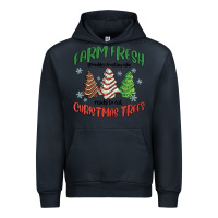 Navy farm fresh christmas trees Urban Hoodie - MaliasSmallBusiness