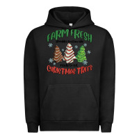 Pigment Black farm fresh christmas trees Urban Hoodie - MaliasSmallBusiness