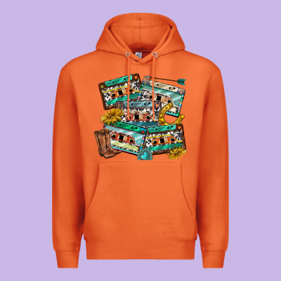 Premium Hoodie 90s country casette tapes